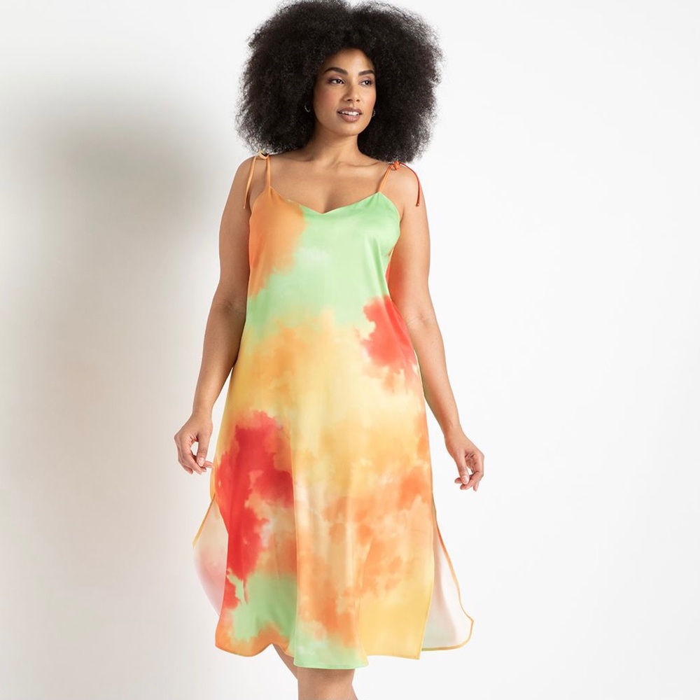NWT Eloquii Dip Dye Slip Dress size 16
